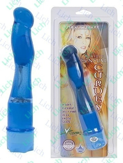 Вибромассажер с изогнутым контуром