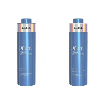 Набор для волос безсульфатный «Интенсивное увлажнение» Otium Aqua, Estel (Шампунь - 1000 мл., Бальзам - 1000 мл.)