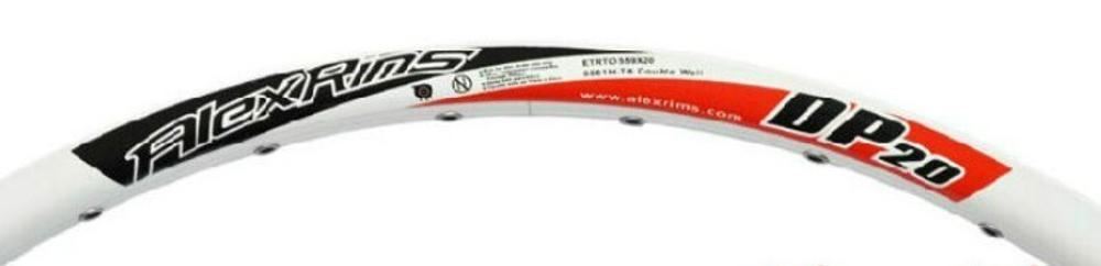 Обод Alexrims DP20 (26) 32 отв.559*20 пистонированный (белый)