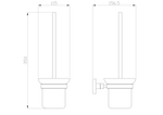 Туалетный ершик в комплекте WONZON & WOGHAND POLO, Хром (WW-8919)
