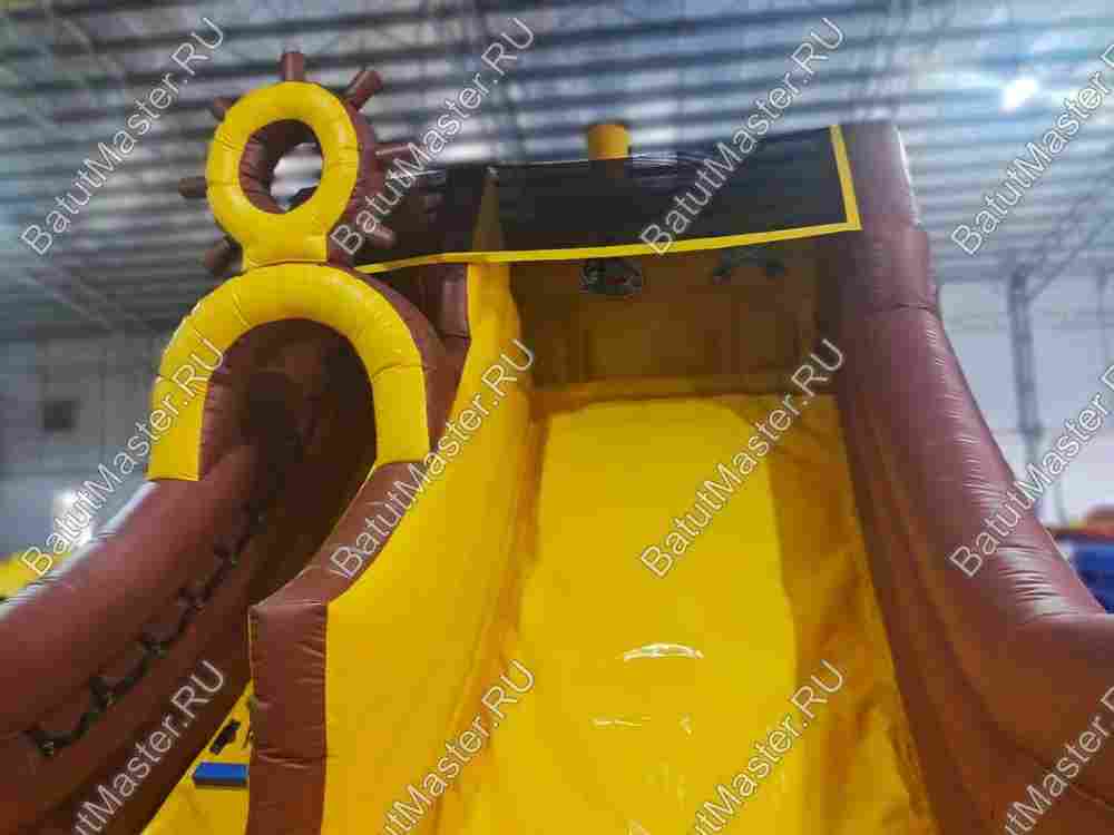 Надувной батут-горка "Фрегат", 9х4