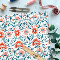 Ткань Ниагара Софт череда цветов