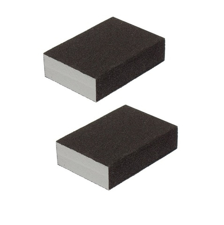 38353 Губка шлифовальная абразивная P80 100х70х25мм прямоугольная жесткая