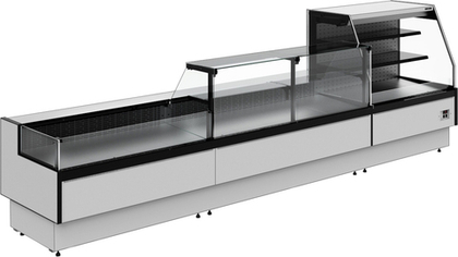 Витрина холодильная GC95 SM 0,94-1 с боковинами (версия 2.0) 9006-9005