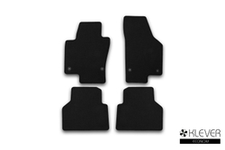 Коврики в салон для VOLKSWAGEN Tiguan, 2007-2011, 2011-2016, кроссовер, 4 шт. (текстиль) KLEVER01512101200K