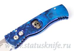 Нож Pro-Tech TR-2.67 Skull Blues Customфотография - 3