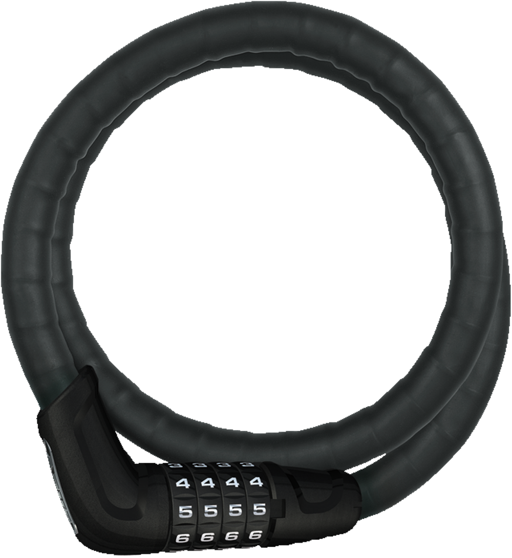 Трос ABUS с кодовым замком 6615C/85/15 Черный SCMU Tresor