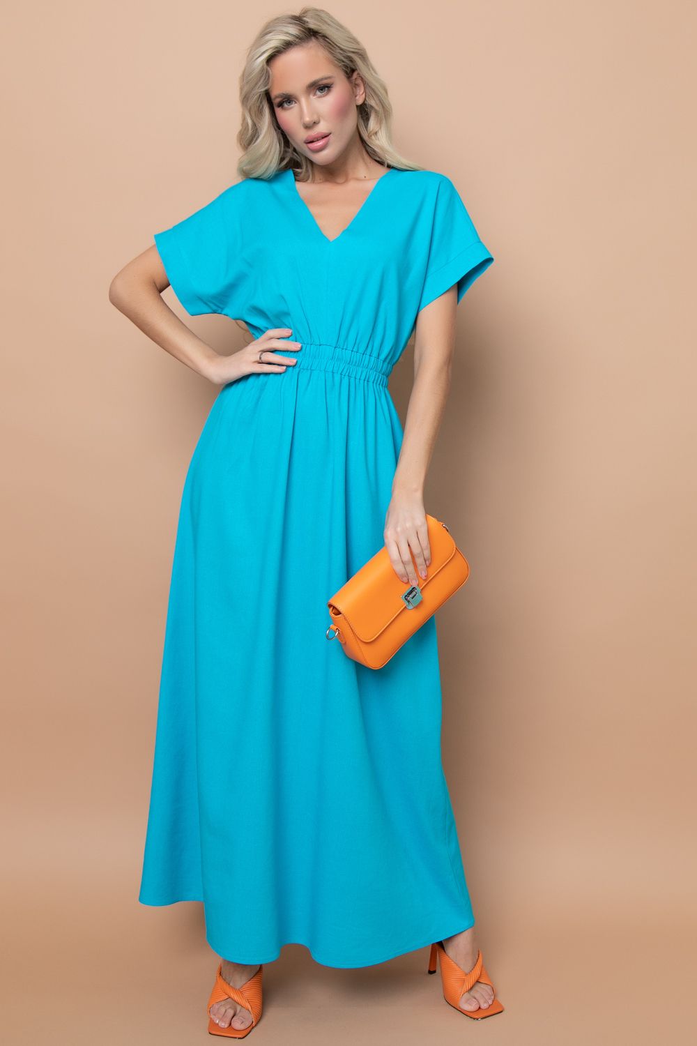 Платье "Вариация" (лазурь) Elza (Акция)