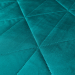 Велюровое покрывало в клетку с наволочками OVL045