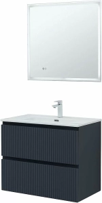 Тумба с раковиной Aquanet Джейн (Flat) 335429/254364 80 маренго