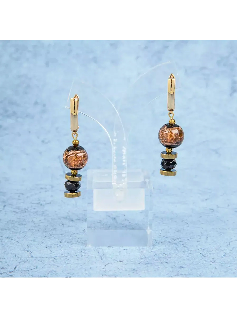 Серьги бижутерия из муранского стекла