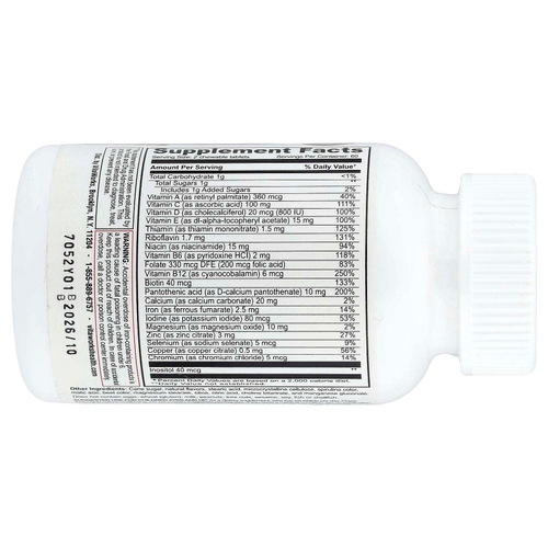 VitaWorks, мультивитамины с железом, для детей, фруктовое ассорти, 120 жевательных таблеток