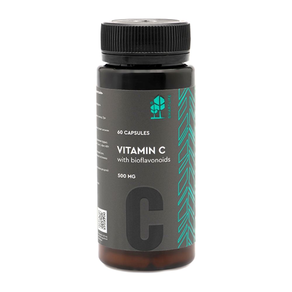 Витамин С с биофлавоноидами SmartLife 675 мг, 60 капсул