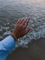 Кольцо тройное Bubble