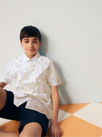 Рубашка с коротким рукавом для мальчика Next 729-910, Белый