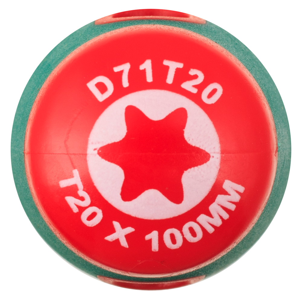 D71T20 Отвертка стержневая TORX® ANTI-SLIP GRIP, T20х100