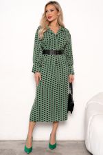 Платье Делиса (зеленый/черный) Р11-1191/3 Nikol (Акция)