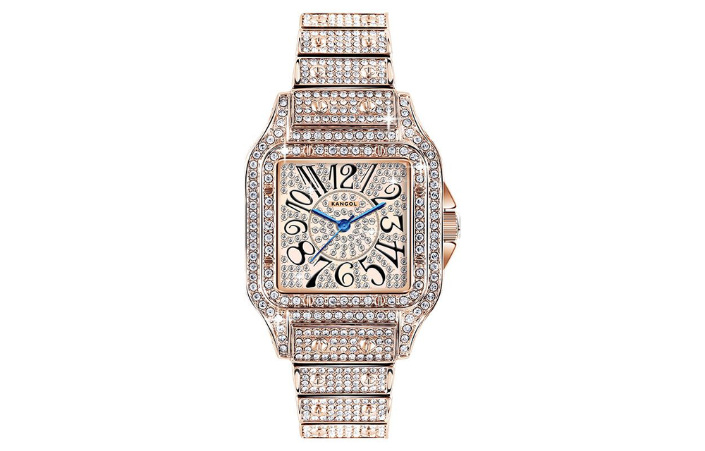 KANGOL Quartz Movement Metal Strap Watch Women"s Watch Silver Dial KANGOL K656