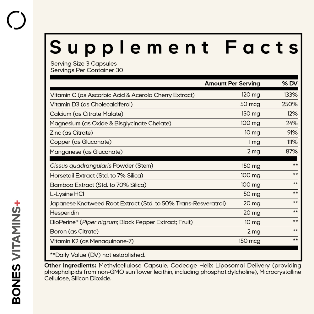 Codeage, Bones Vitamins +, 90 растительных капсул