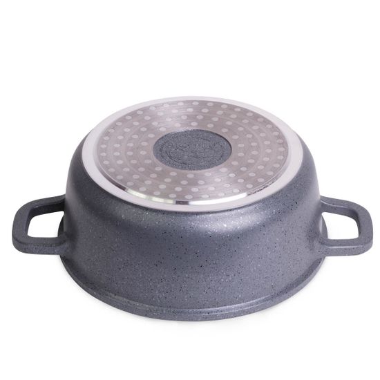 Кастрюля 2,3 л. из литого алюминия Kamille КМ 4424 с мраморным покрытием