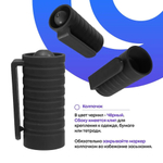 Перманентные черные маркеры, набор 12 шт, MC-Basir, комплект спиртовых несмываемых и нестираемых маркеров (водостойких фломастеров) с пулевидным наконечником 3 мм