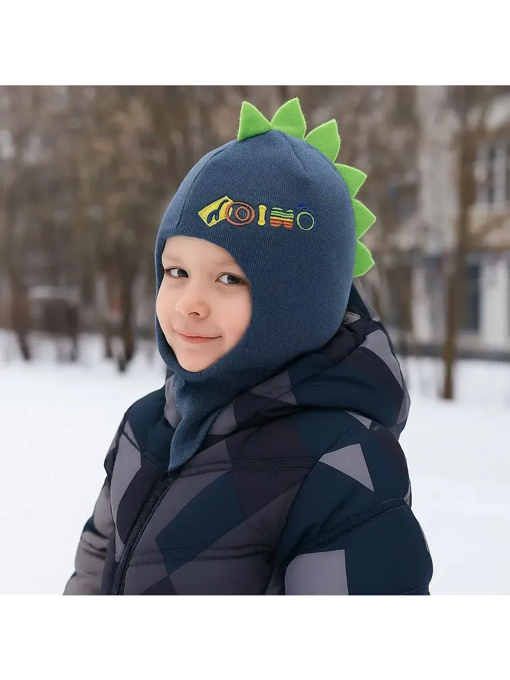 Шапка-шлем для мальчика.