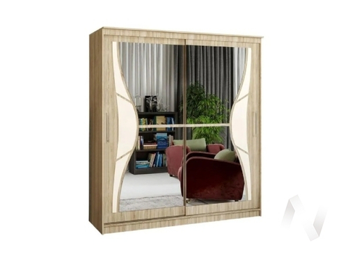 Шкаф-купе 1;7 Элегант №1 (сонома)