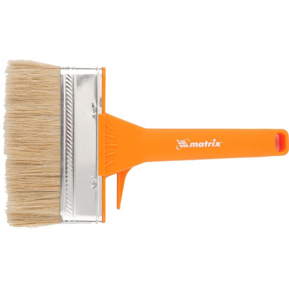 83395 Кисть плоская для фасадных работ, 120х35 мм, натуральная щетина, пластиковая рукоятка Matrix