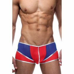 Мужские трусы хипсы красно-синие Cosmos Colors L30RBS