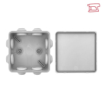 Коробка распределительная КМР-030-031 с крышкой (85x85x40) для прямого монтажа 8 мембр. вводов серая IP55 EKF (100.00 шт.)