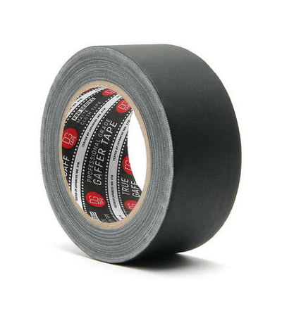 Профессиональный тейп 120mesh @trueGAFF 50мм/25м - Черный /на тканевой основе для киносъемок и сцен тип Gaffer Pro tape /