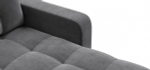 Угловой диван Денди Велюр Монолит серый