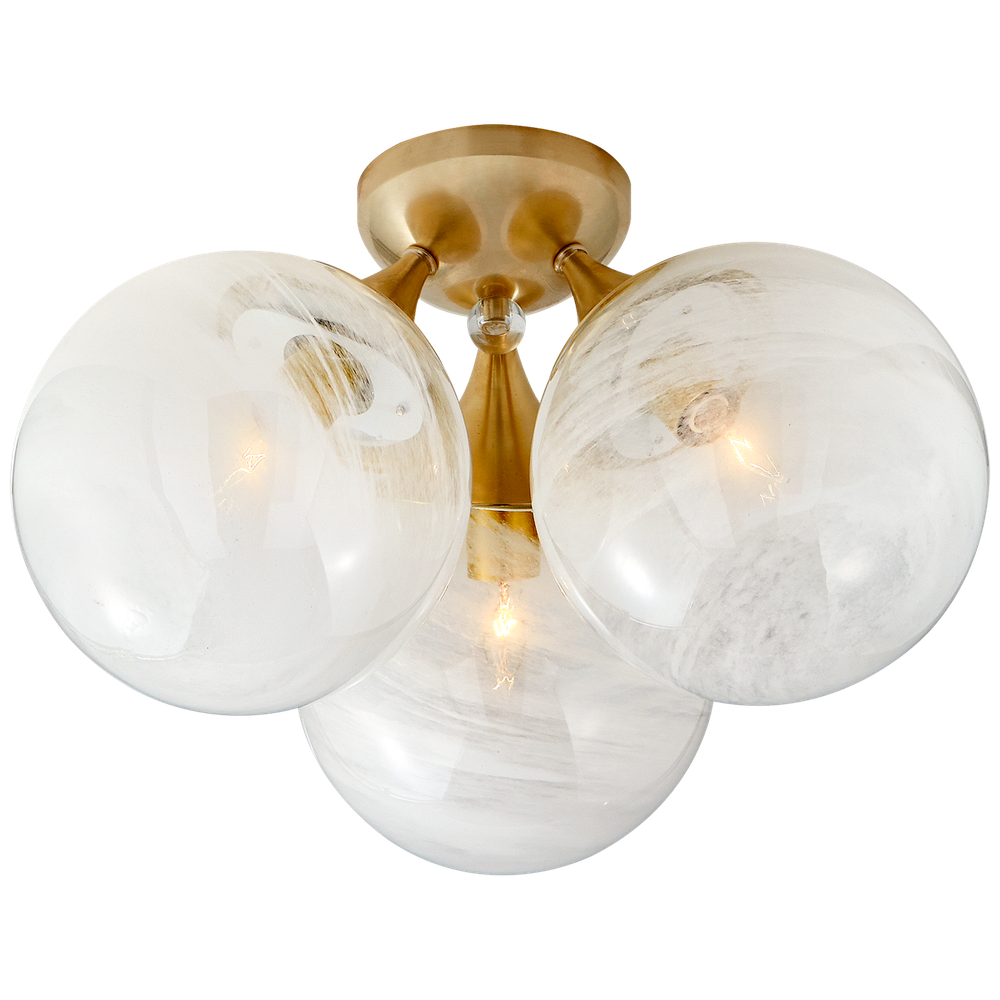Потолочный светильник Visual Comfort Cristol Large Triple Flush Mount