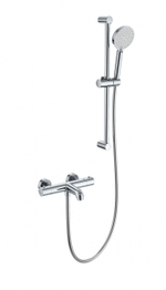 Смеситель для ванны с душевым гарнитуром и термостатом WONZON & WOGHAND, Хром (WW-C2006-A-CR)