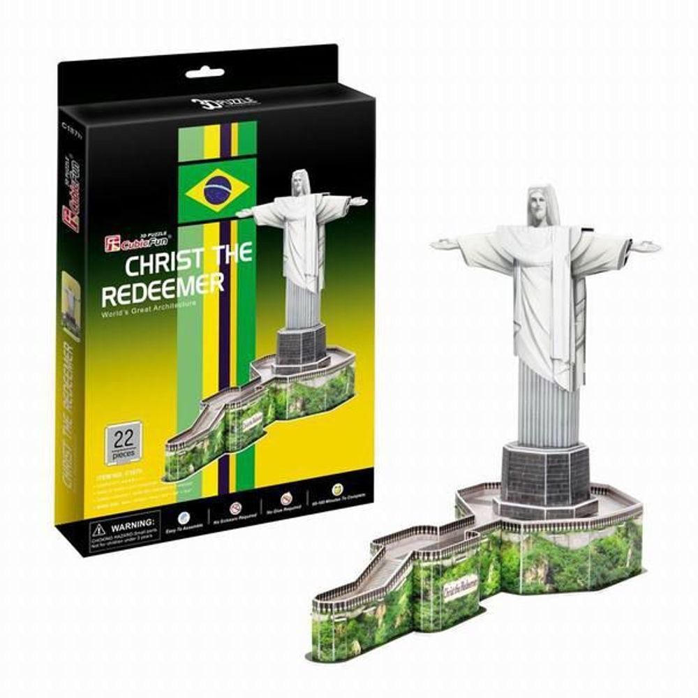 Купить Статуя Христа-Искупителя Бразилия 3D пазл.