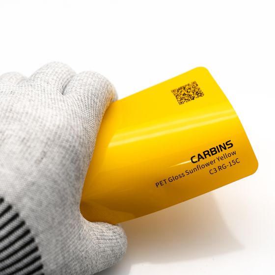 Веер образцов виниловой цветной пленки Carbins