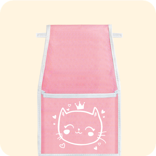 Кармашки для детского сада на резинке. Сердечки