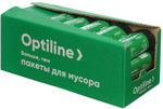 Мешки для мусора Optiline "Особо прочный", 60 литров, 60х80 см, 15 мкм, в упаковке 20 штук