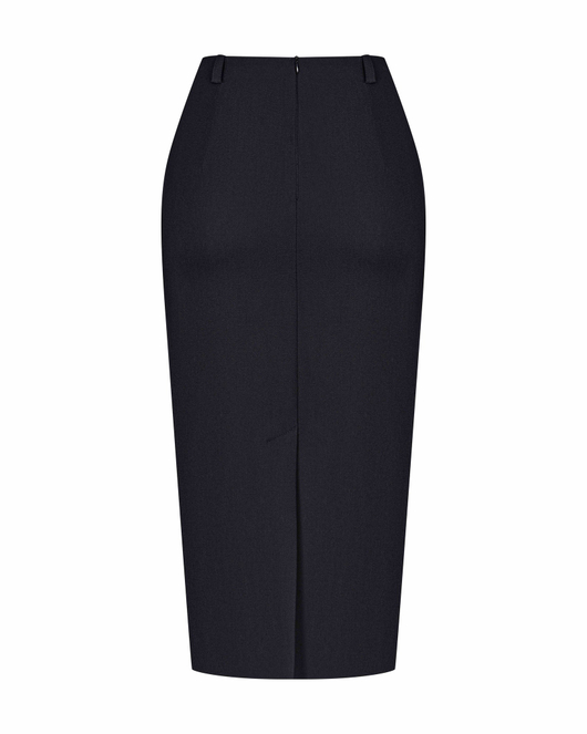 Юбка миди прямая из вискозы