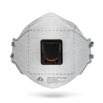 JETAPRO Полумаска Mircon Flex противоаэрозольная с клап., с уголь. слоем, трехпанель., FFP2