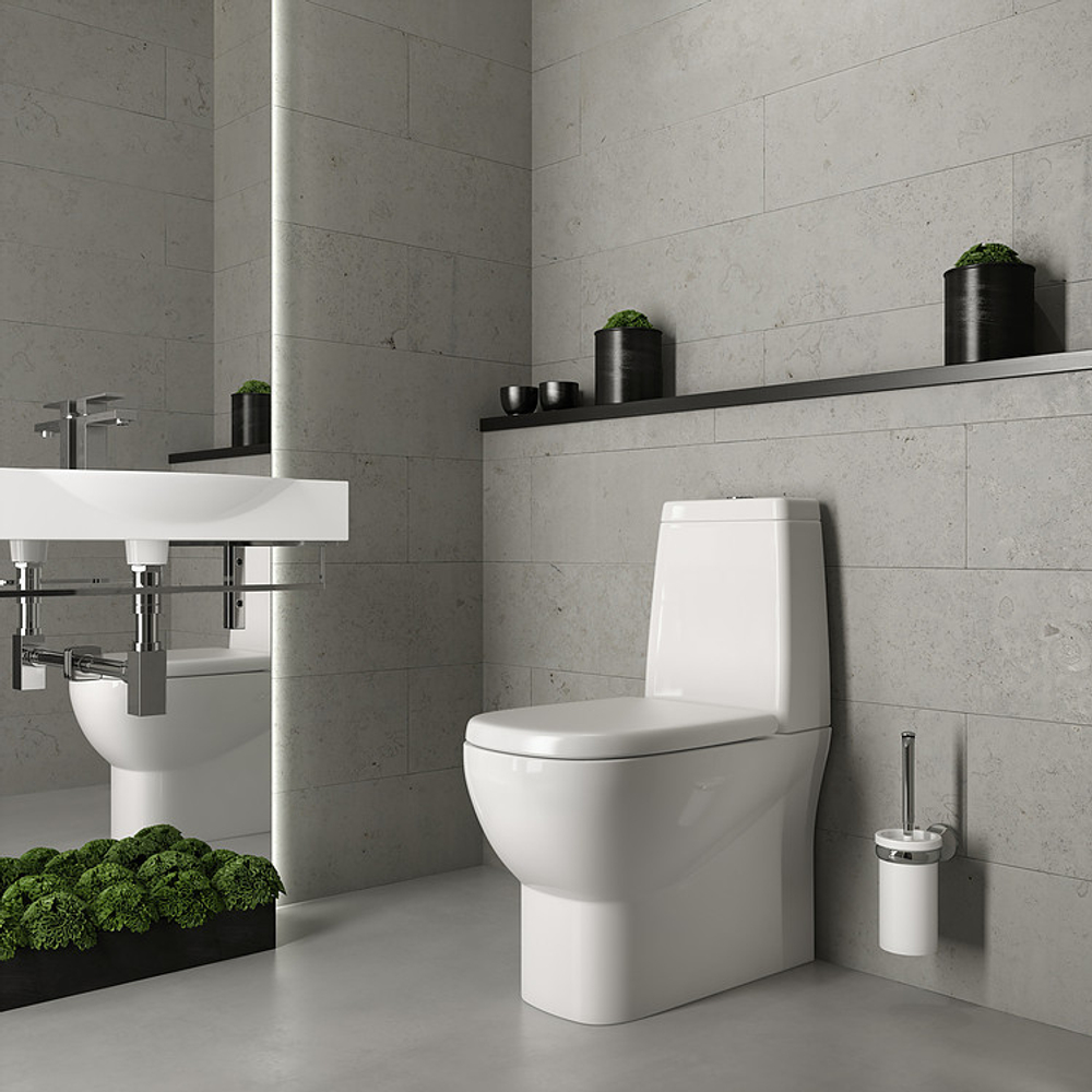 Унитаз-компакт Sanita Luxe Infinity с быстросъемным сидением микролифт