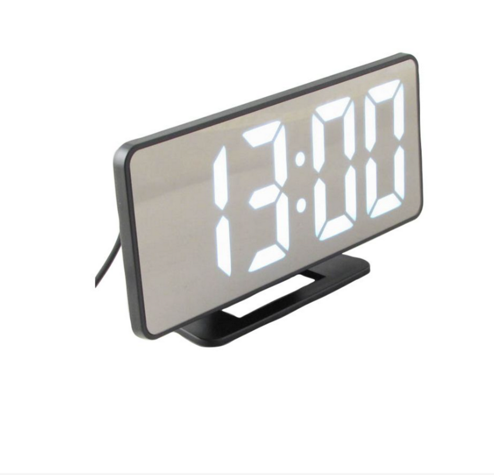 Часы зеркальные VST-888-6 белое свечение