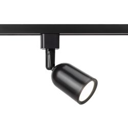 Трековый светильник однофазный ЭРА TR41-GU10 BK под лампу GU10 черный | Однофазные светильники под лампу