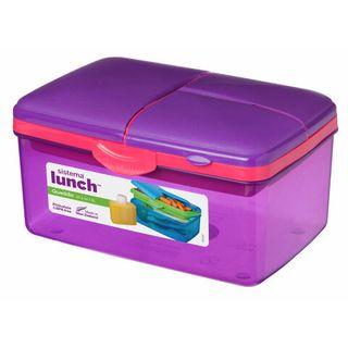 Ланч-бокс с бутылкой Sistema &quot;Lunch&quot;, 4 секции, 2 л, цвет Фиолетовый