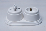 Подложка керамическая 1-местн., белый, Арбат Interior Electric ПКА.1.01