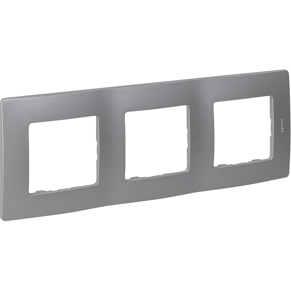 Рамка 3 поста алюминий ETIKA Legrand