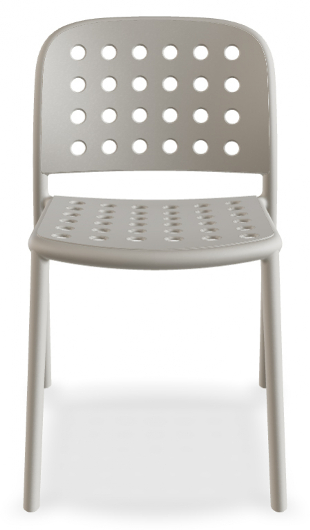 Стул пластиковый Papatya Bomonti-S, светло-серый