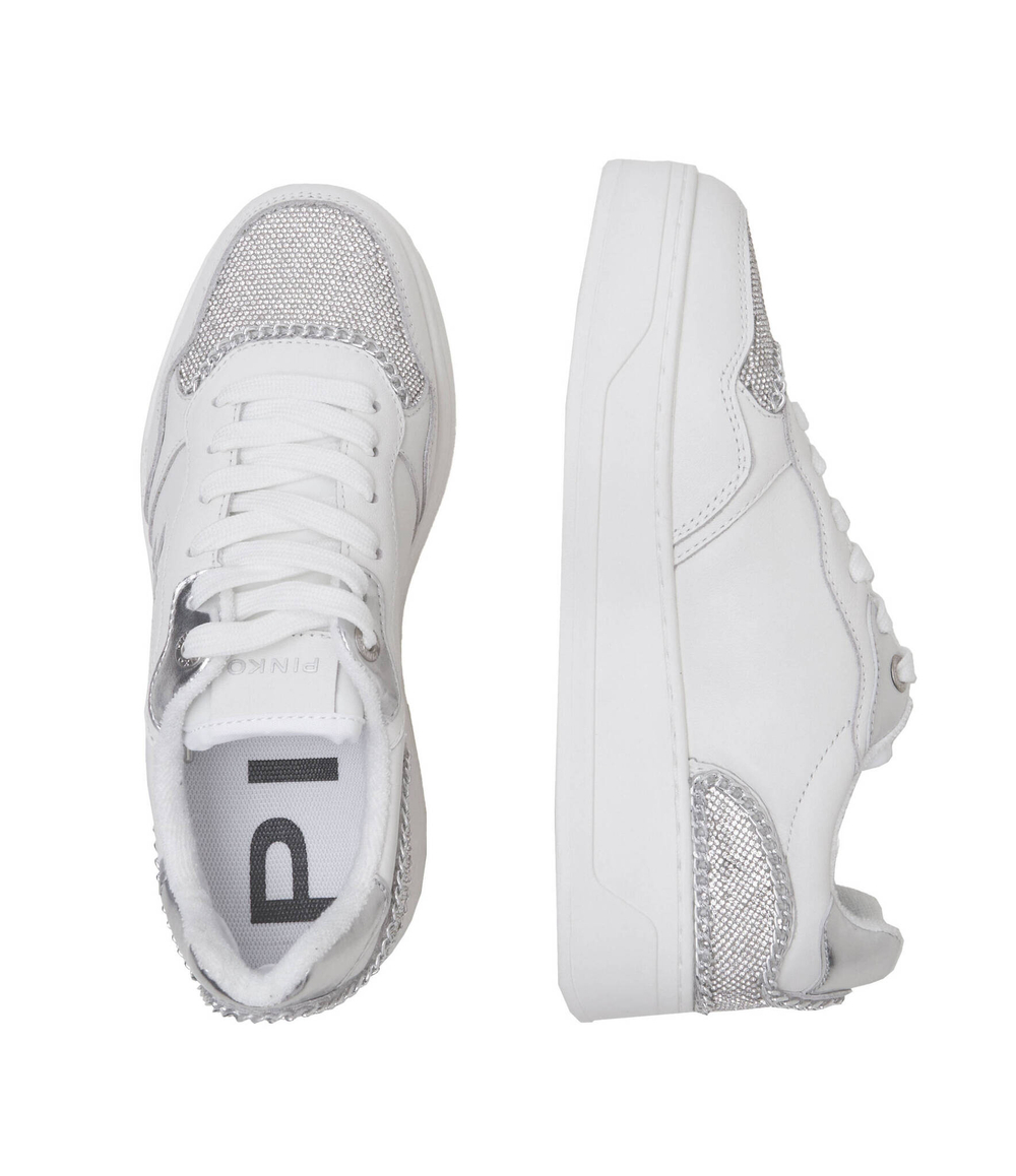 Кожаные кроссовки portland vitello/magli Pinko - белый(101691 A1F3)