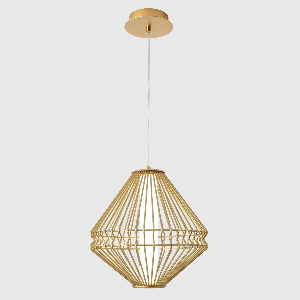 Светильник подвесной Crystal Lux CUADRA SP15W LED GOLD