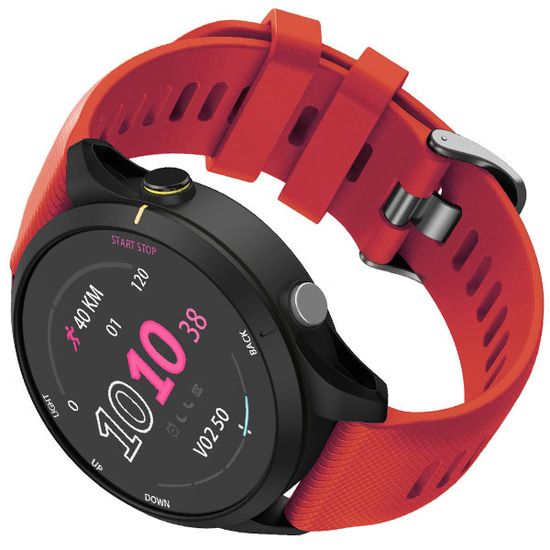 Ремешок Quick Release 22 мм силиконовый для Garmin Forerunner 255 / 265 / 745, Venu 2, Vivoactive 4 быстросъемный (Красный)